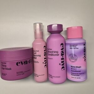 Eva NYC Hair Care Bundle – Mask, Mane Magic, Curl Mist & Conditioner (4 Pc)